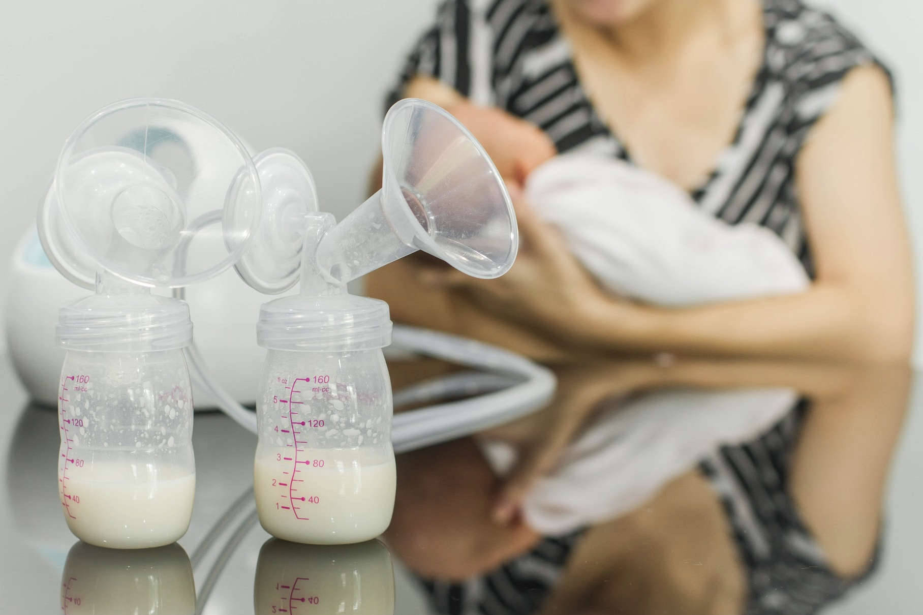 breastfeeding and pumping. milk supply